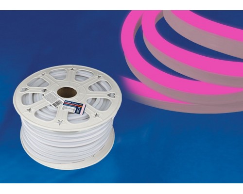 Лента светодиодная Uniel ULS-N21-2835 ULS-N21-2835-120LED/m-8mm-IP67-220V-8W/m-50M-PINK бобина Лента светодиодная Uniel ULS-N21-2835 ULS-N21-2835-120LED/m-8mm-IP67-220V-8W/m-50M-PINK бобина