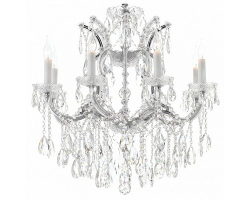 Подвесная люстра iLamp Diamond 6071-8 CR+CL Подвесная люстра iLamp Diamond 6071-8 CR+CL