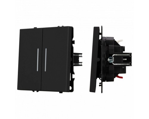 Выключатель проходной двухклавишный без рамки Arlight SWT 054267