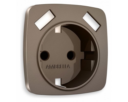 Накладка для розетки с заземлением и со шторками и 2хUSB type A Ambrella Volt Quant OP6390 Накладка для розетки с заземлением и со шторками и 2хUSB type A Ambrella Volt Quant OP6390