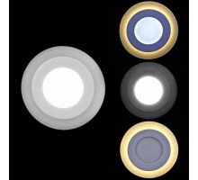 Встраиваемый светильник 70503-9.0-001TM LED3+2W WH/DL+WL (6500K+3000K)