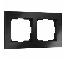 Рамка на 2 поста Werkel Aluminium (черный алюминий) W0021708