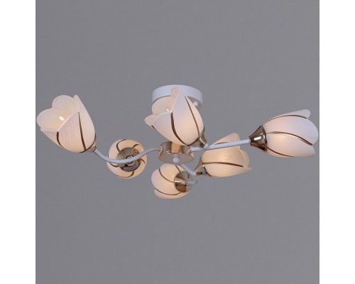 Люстра на штанге  35360-0.3-06 WH+FG