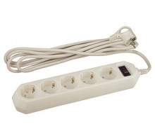 Удлинитель с выключателем Эра  USF-5es-5m-I