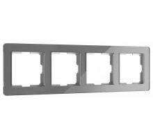 Рамка на 4 поста Werkel Acrylic (графит) W0042704