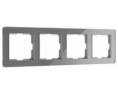 Рамка на 4 поста Werkel Acrylic (графит) W0042704