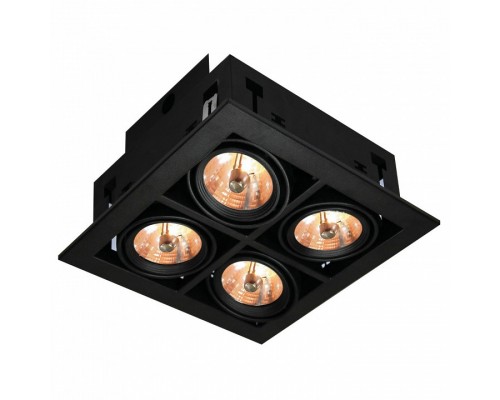 Встраиваемый светильник Arte Lamp Cardani A5930PL-4BK Встраиваемый светильник Arte Lamp Cardani A5930PL-4BK