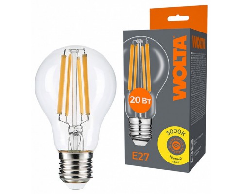 Лампа светодиодная Wolta  E27 20Вт 3000K WF-A60-20W3KE27