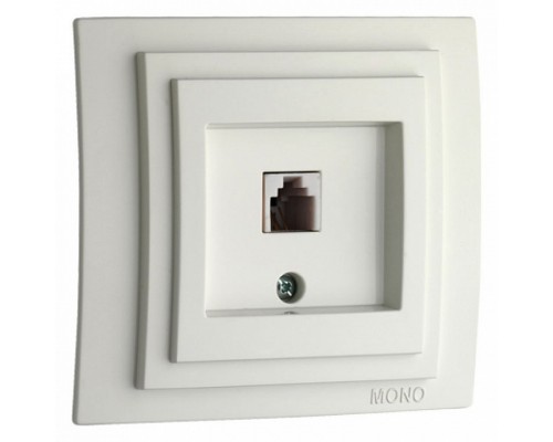 Розетка телефонная RJ-11 без рамки Mono Electric Despina / Larissa 500-001925-124 Розетка телефонная RJ-11 без рамки Mono Electric Despina / Larissa 500-001925-124