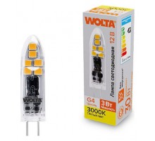 Лампа светодиодная Wolta  G4 3Вт 3000K WSTD-JC-12V3W3KG4-P