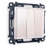 Выключатель трехклавишный без рамки Ambrella Volt Quant MA205010