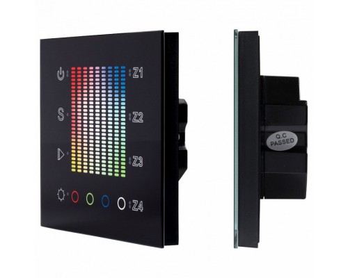 Панель-регулятора цвета RGBW сенсорная встраиваемая Arlight SR-2300 SR-2300TP-IN Black (DALI, RGBW) Панель-регулятора цвета RGBW сенсорная встраиваемая Arlight SR-2300 SR-2300TP-IN Black (DALI, RGBW)