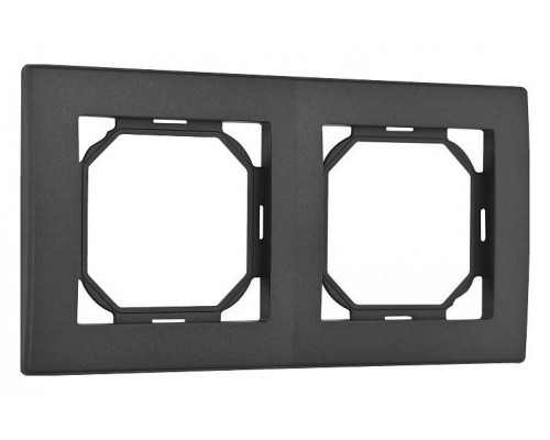 Рамка на 2 поста Arte Milano am-503.06 503.06-2.black Рамка на 2 поста Arte Milano am-503.06 503.06-2.black