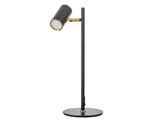 Настольная лампа офисная LUMINA DECO MIRRA LDT 7731-1 BK+MD Настольная лампа офисная LUMINA DECO MIRRA LDT 7731-1 BK+MD