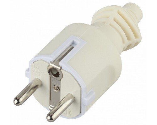 Вилка прямая с заземлением Эра  V4(W)