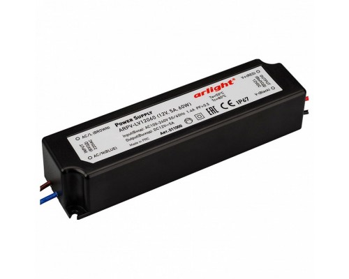Блок питания Arlight ARPV-LV12060 (12V, 5.0A, 60W) Блок питания Arlight ARPV-LV12060 (12V, 5.0A, 60W)