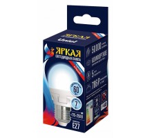 Лампа светодиодная Uniel яркая E27 7Вт 6500K UL-00011017