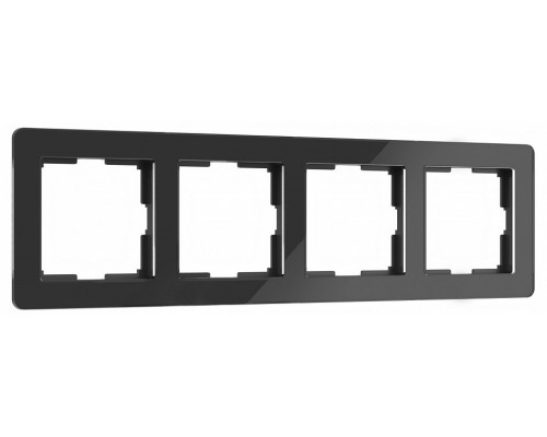 Рамка на 4 поста Werkel Acrylic (черный) W0042708