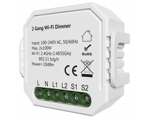 Контроллер-диммер Wi-Fi для смартфонов и планшетов Denkirs Relay RL1004-DM/1 Контроллер-диммер Wi-Fi для смартфонов и планшетов Denkirs Relay RL1004-DM/1