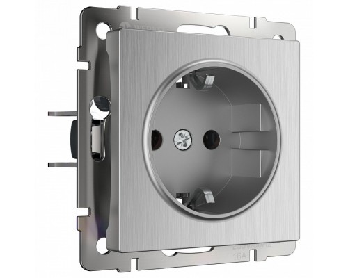 Розетка с заземлением без рамки Werkel W117 W1171009 Розетка с заземлением без рамки Werkel W117 W1171009