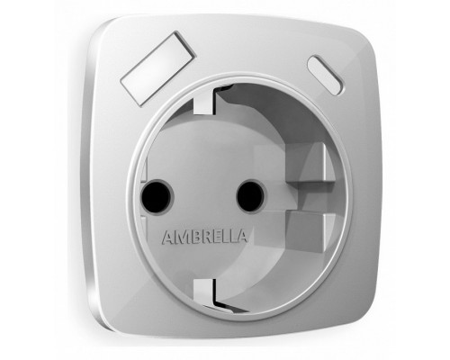 Накладка для розетки с заземлением и со шторками и 2хUSB type A и C Ambrella Volt Quant OP4100 Накладка для розетки с заземлением и со шторками и 2хUSB type A и C Ambrella Volt Quant OP4100
