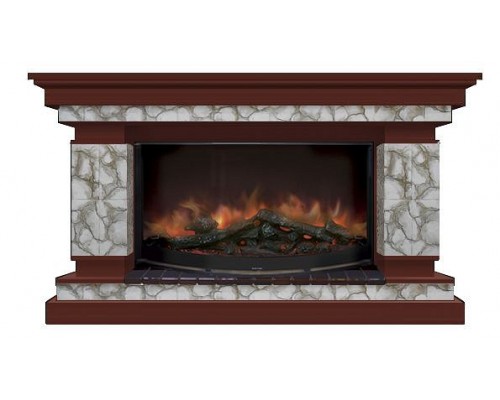 Комплект из электрокамина напольного и портала (143x45x82.5 см) Лорд Карелия Rondo 86 ЛО000018