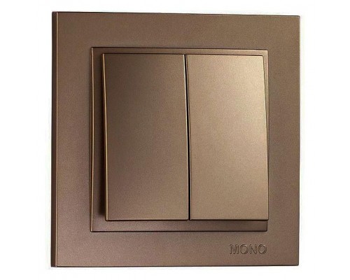 Выключатель двухклавишный Mono Electric Despina 102-232325-102 Выключатель двухклавишный Mono Electric Despina 102-232325-102