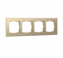 Рамка на 4 поста Werkel Aluminium (шампань) W0041711