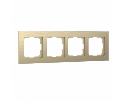 Рамка на 4 поста Werkel Aluminium W0041711 (шампань) Рамка на 4 поста Werkel Aluminium W0041711 (шампань)
