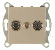 ТВ-розетка и SAT-розетка оконечная без рамки Gusi Electric UGRA С11ТS1-027