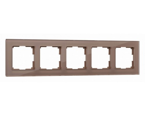Рамка на 5 постов Werkel Favorit (латте, стекло) W0051142 Рамка на 5 постов Werkel Favorit (латте, стекло) W0051142