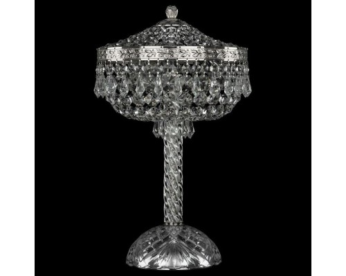 Настольная лампа декоративная Bohemia Ivele Crystal 1927 19271L4/25IV Ni Настольная лампа декоративная Bohemia Ivele Crystal 1927 19271L4/25IV Ni