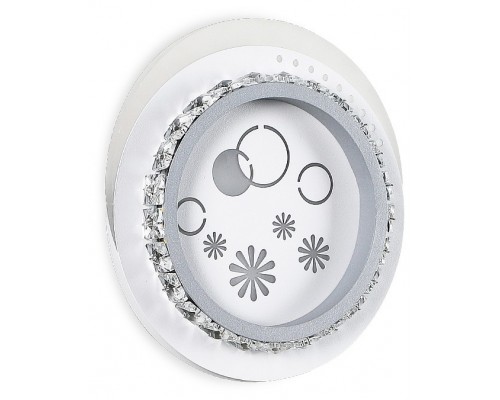 Накладной светильник Ambrella Ice 4 FA272 WH/GR белый/серый LED 3000K+6400K 24W 200*180*50 Накладной светильник Ambrella Ice 4 FA272 WH/GR белый/серый LED 3000K+6400K 24W 200*180*50