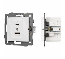Механизм розетки 2хUSB type A и C Arlight SCT 049839