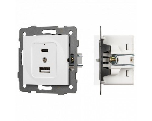 Механизм розетки 2хUSB type A и C Arlight SCT 049839
