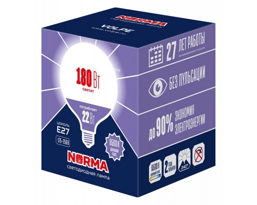 Лампа светодиодная Volpe LED-G120 E27 22Вт 6500K UL-00010996 Лампа светодиодная Volpe LED-G120 E27 22Вт 6500K UL-00010996