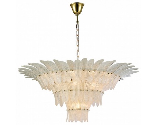 Подвесная люстра Newport VICTORIA 8812/C new gold white Подвесная люстра Newport VICTORIA 8812/C new gold white
