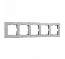 Рамка на 5 постов Werkel Hammer серебряный W0052406