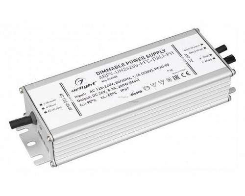 Блок питания Arlight ARPV-UH24200-PFC-DALI-PH 028108 Блок питания Arlight ARPV-UH24200-PFC-DALI-PH 028108