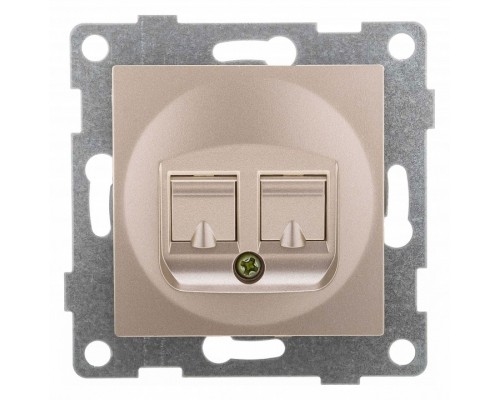 Розетка двойная телефонная RJ-12 Gusi Electric UGRA С11Т2-027 Розетка двойная телефонная RJ-12 Gusi Electric UGRA С11Т2-027