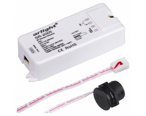 Диммер Arlight SR-2005 SR-2005 (12-36V, 96-288W, IR-Sensor) Диммер Arlight SR-2005 SR-2005 (12-36V, 96-288W, IR-Sensor)