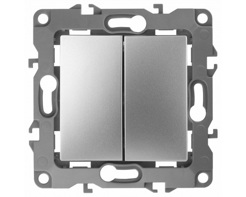 Переключатель двухклавишный без рамки Эра Эра 12 12-1104-03