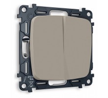 Выключатель двухклавишный без рамки Ambrella Volt Quant MO363010