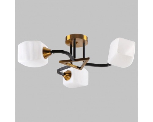 Люстра на штанге Imex MD.52009 MD.52009-3-S-BK+GAB Люстра на штанге Imex MD.52009 MD.52009-3-S-BK+GAB