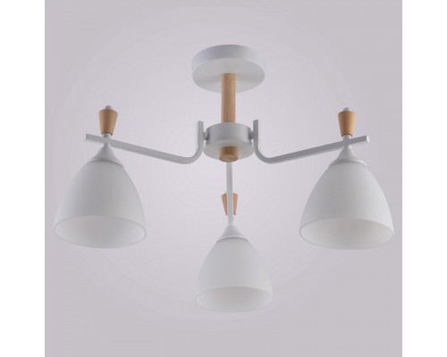 Люстра на штанге 01622-0.3-03 WH+WOOD Люстра на штанге 01622-0.3-03 WH+WOOD