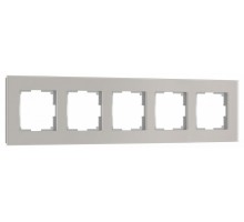 Рамка на 5 постов Werkel Senso дымчатый soft-touch W0053117