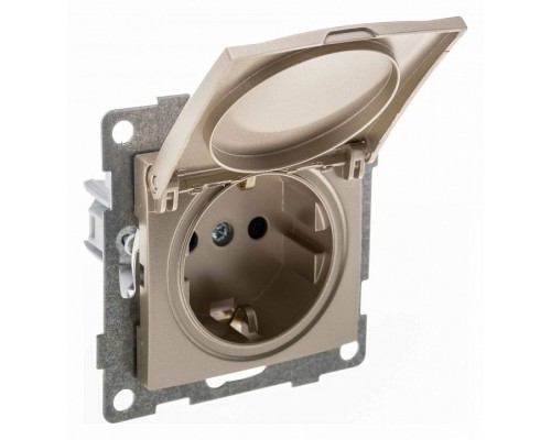 Розетка с заземлением и со шторкой, без рамки с крышкой Gusi Electric UGRA С11Р91-027 Розетка с заземлением и со шторкой, без рамки с крышкой Gusi Electric UGRA С11Р91-027