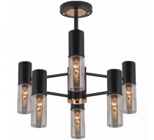 Люстра на штанге ILLUMICO  IL1295-6PPA-79 BK GD