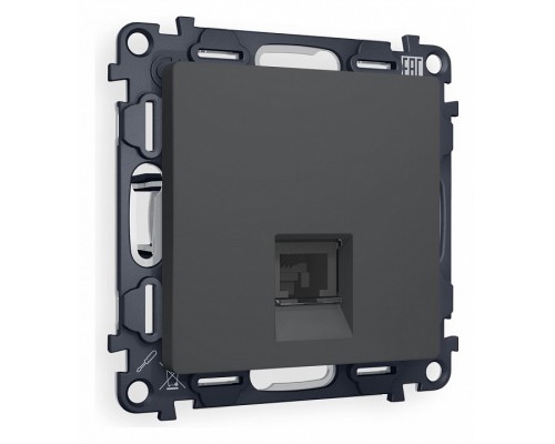 Розетка Ethernet RJ-45 и со шторками, без рамки Ambrella Volt Quant MA912010 Розетка Ethernet RJ-45 и со шторками, без рамки Ambrella Volt Quant MA912010