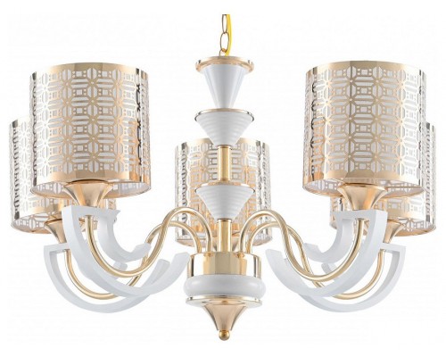 Подвесная люстра Arte Milano Florentia-8857 308857/5 Wh/Gd Подвесная люстра Arte Milano Florentia-8857 308857/5 Wh/Gd